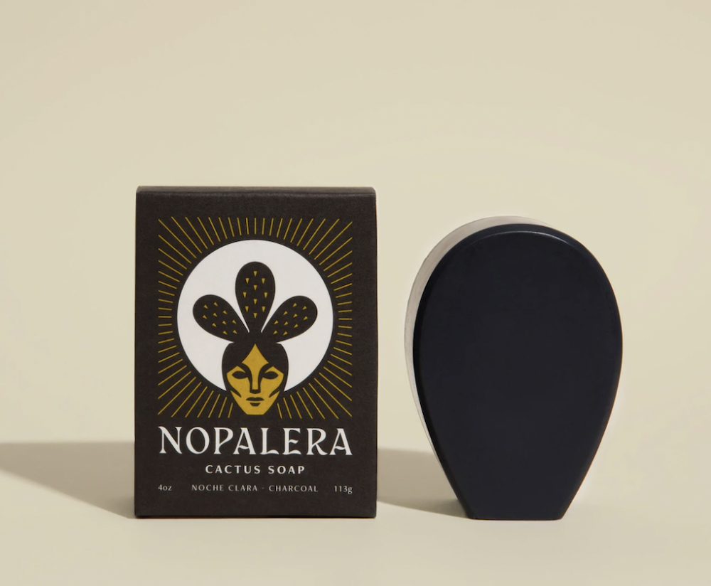 Noche Clara Cactus Soap Charcoal soap by Nopalera