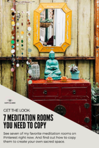 Happy As Annie | Get the Look: 7 Meditation Rooms from Pinterest You Need to Copy. An entire room devoted to distraction-free meditation? Sounds like a dream! This post features seven of my favorite meditation rooms on Pinterest right now. Find out how to copy them to create your own meditation room, nook, or corner. #meditation #meditationroom #meditationspace #meditationroomdecor #meditationroomideas