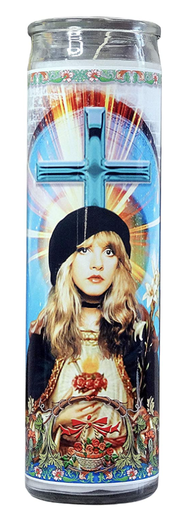 Stevie Nicks celebrity prayer candle on The Ultimate Witchy Gift Guide by Happy As Annie