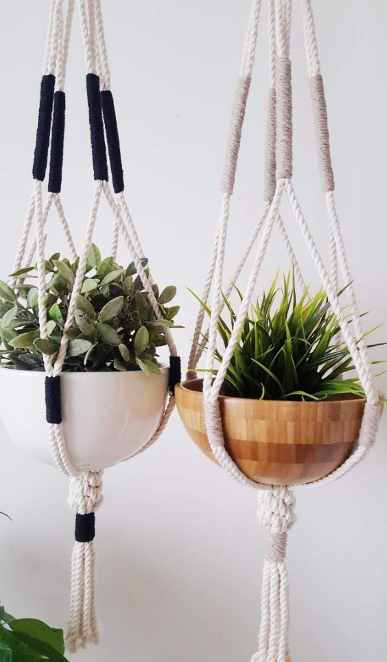 Handmade macrame plant hanger on The Ultimate Witchy Gift Guide by Happy As Annie