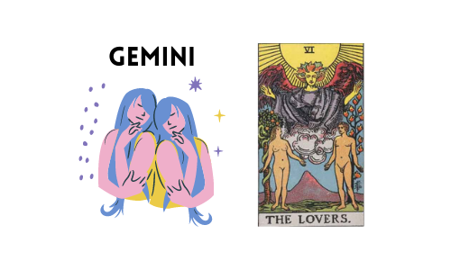 Tarot and Astrology Correspondence - Gemini and Lovers