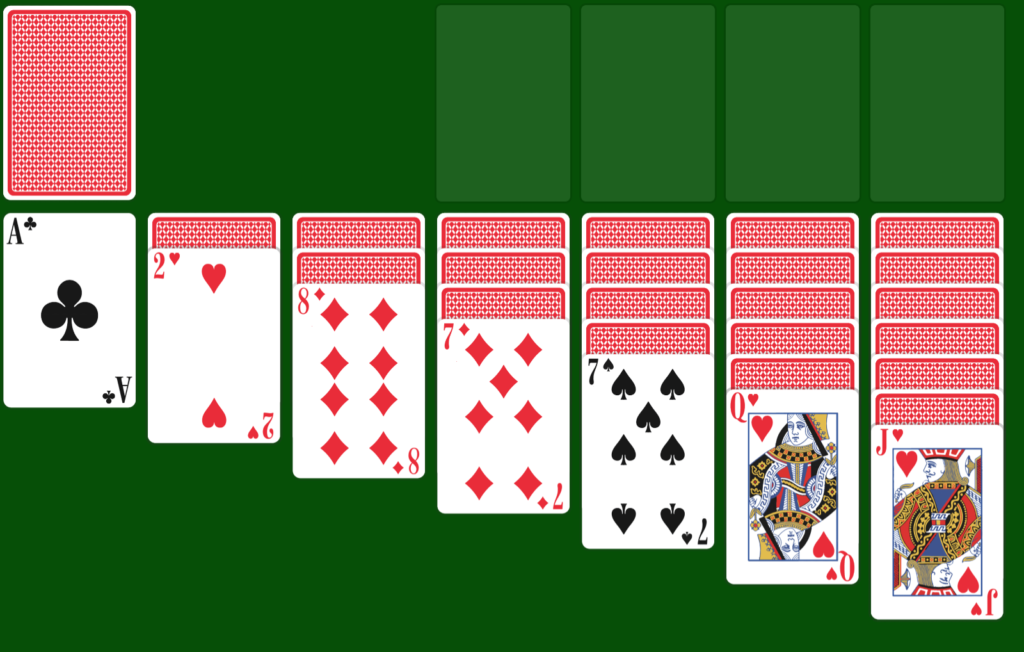 Setup for Game of Solitaire by Soliatired.com