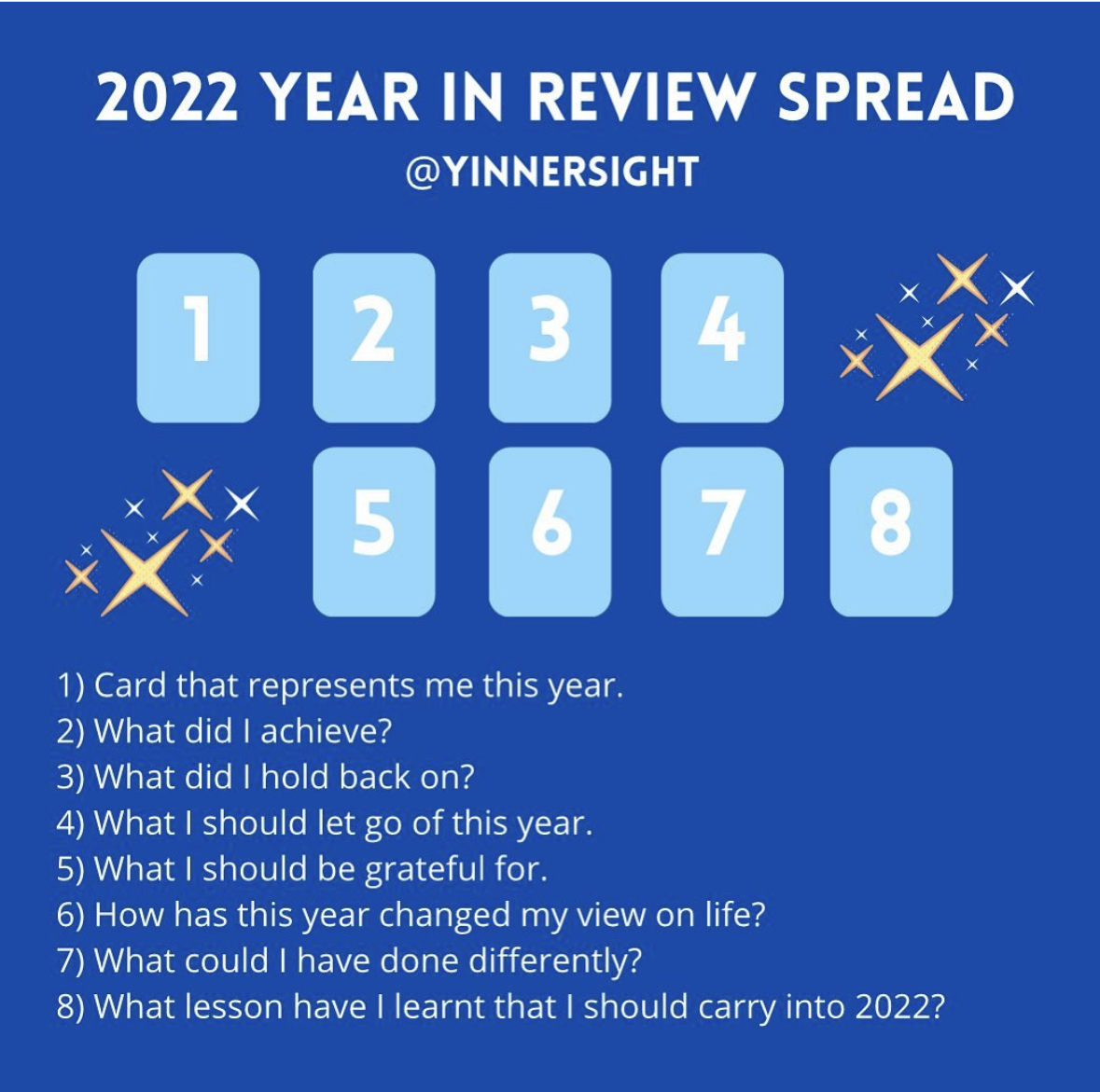 End of Year Tarot Spreads, Reflect on Year Tarot Spreads, 2022 Review Tarot Reading
