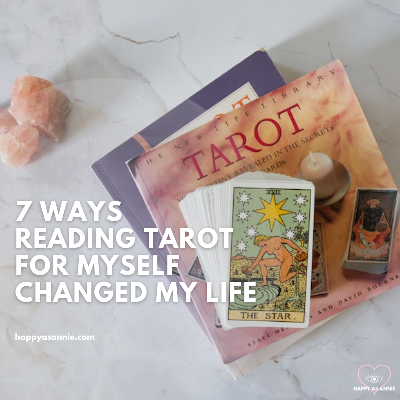 7 Ways Reading Tarot for Myself Changed My Life | Happy As Annie. Thinking about learning to read tarot? Reading tarot cards for yourself is an invaluable journey to self-discovery and connecting with your intuition.