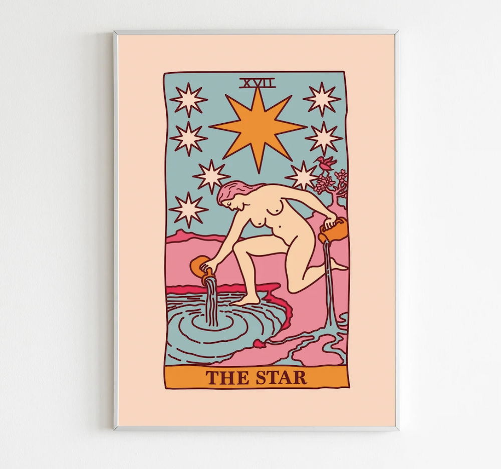 The Star Tarot Poster Art Print by SmoothNoon on Etsy