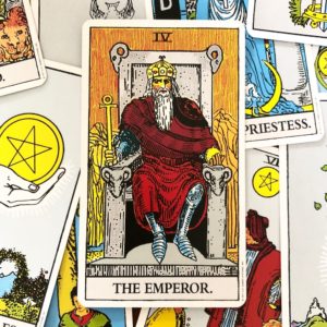 The Emperor and other Rider Waite Smith tarot cards