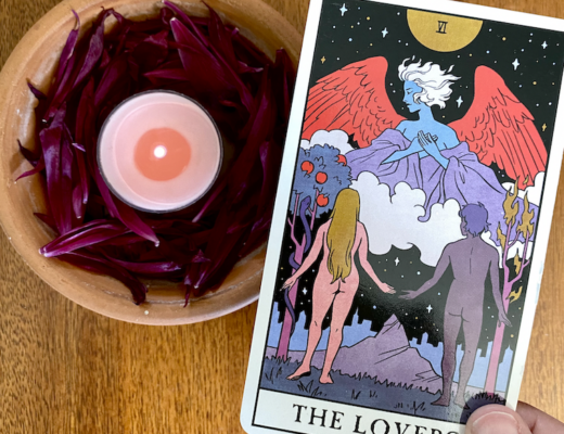 The Lovers Tarot Card in Modern Witch Tarot Deck