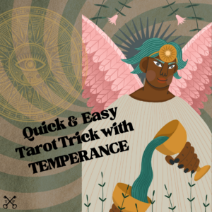 The Temperance tarot card in the Major Arcana is ruled by Sagittarius. Here is a quick and easy tarot trick to manifest the healing alchemy of Temperance this Sagittarius season