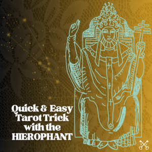 The Hierophant tarot card in the Major Arcana is ruled by Taurus. Here is a quick and easy tarot trick to manifest the dedication and luxury of the Hierophant archetype this Taurus season