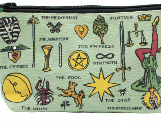 Tarot Symbols Zip Pouch Philosophers Guild